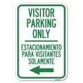 Signmission Bilingual Reserved Parking Sign Visitor Heavy-Gauge Aluminum Sign, 12" x 18", A-1218-24303 A-1218-24303